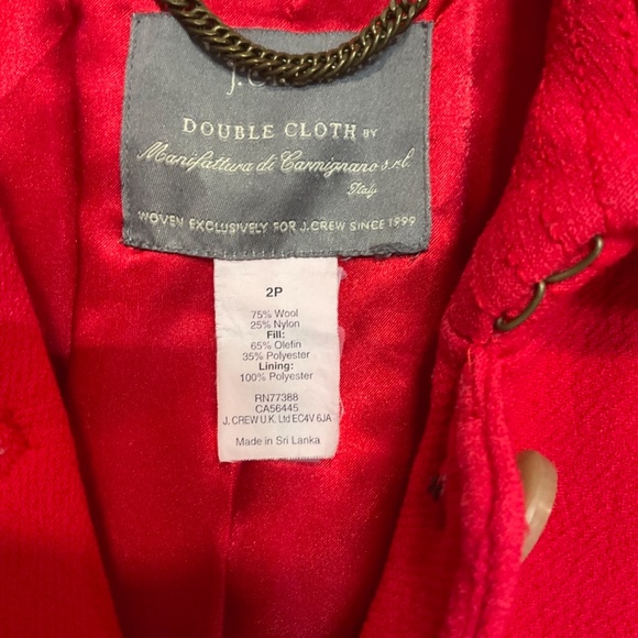 J.Crew Women's Green Double-cloth Metro Coat with thinsulate - Picture 6 of 6